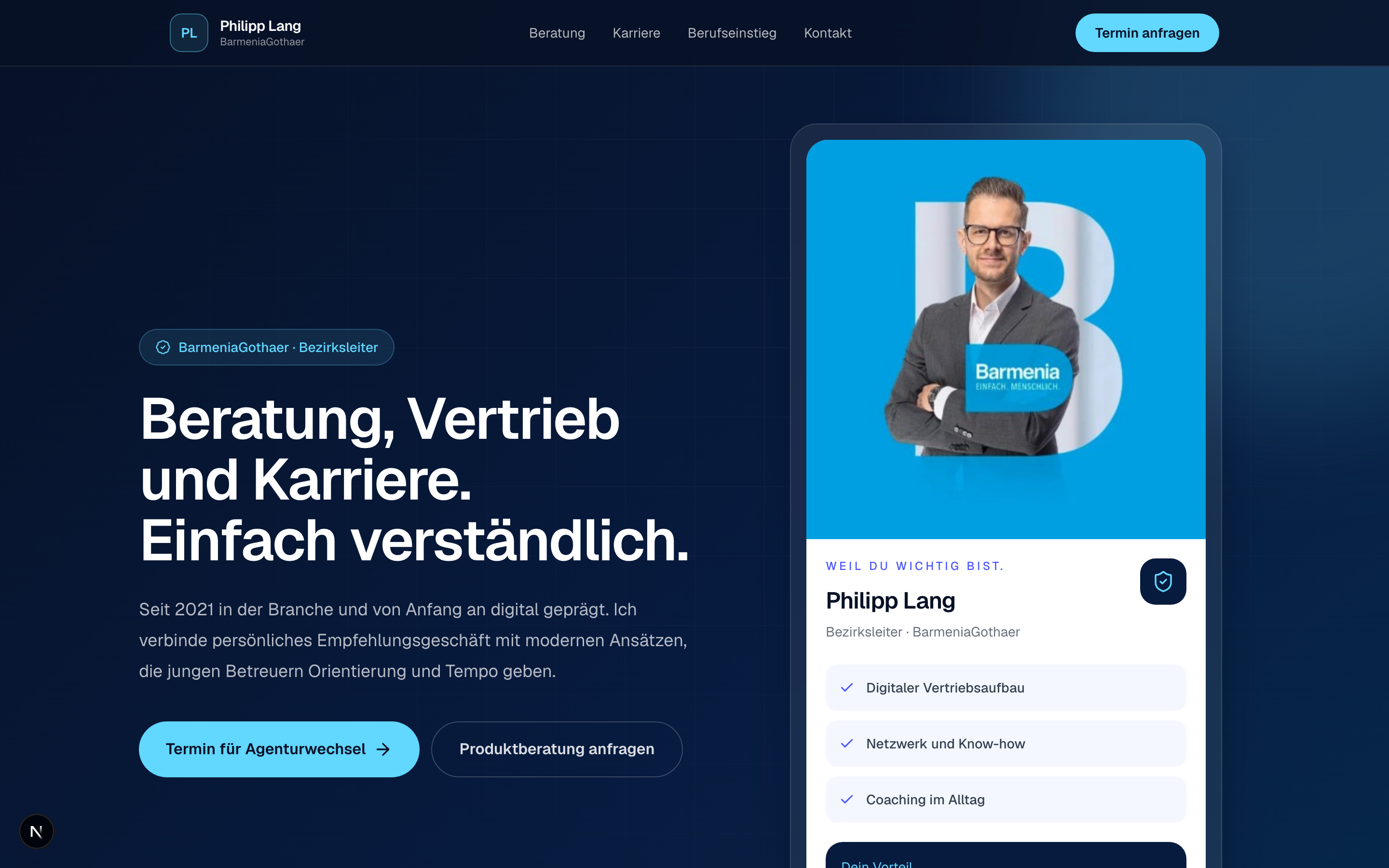 Referenz: Finanzberatung · BarmeniaGothaer